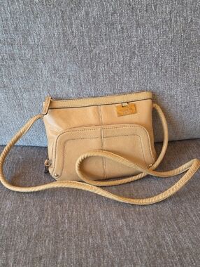 Tignanello Pebbled Tan Crossbody